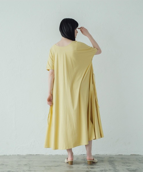 miette(ミエット)の「前後2wayドロストカットソーワンピース(ワンピース・レディース・イエロー/チャコール・F)」の16枚目の写真