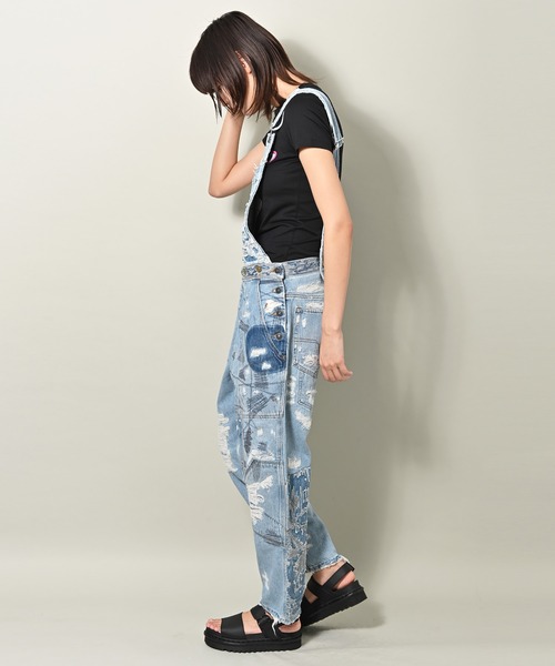DIESEL(ディーゼル)の「DIESEL (ディーゼル) HARU SY JUMPSUITS デニムオーバーオール(サロペット/オーバーオール・レディース・サックスブルー・S/M/L)」の3枚目の写真