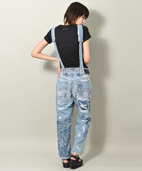 DIESEL(ディーゼル)の「DIESEL (ディーゼル) HARU SY JUMPSUITS デニムオーバーオール(サロペット/オーバーオール・レディース・サックスブルー・S/M/L)」の4枚目の写真