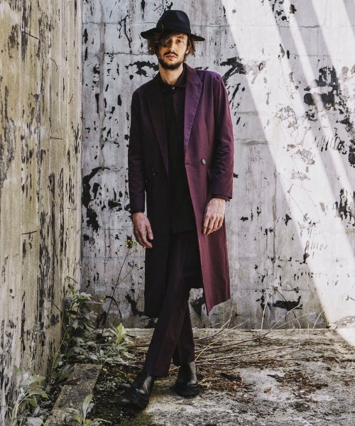 NO ID.（ノーアイディ）の「mp9133-フレアパンツ（スラックス・メンズ・グリーン/パープル/ブラック・2/1/3）」の5枚目の写真