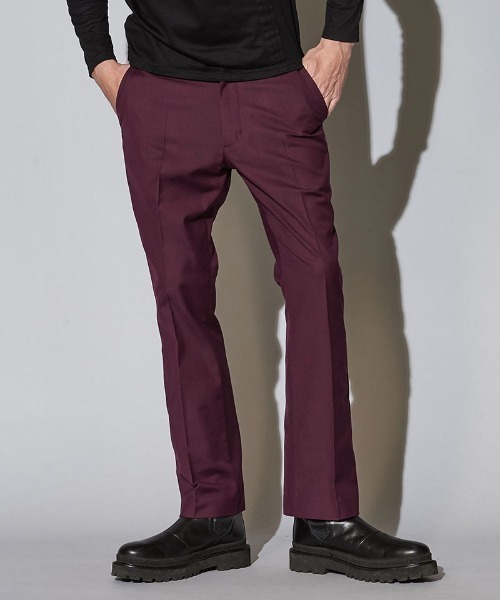 NO ID.（ノーアイディ）の「mp9133-フレアパンツ（スラックス・メンズ・グリーン/パープル/ブラック・2/1/3）」の7枚目の写真