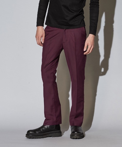 NO ID.（ノーアイディ）の「mp9133-フレアパンツ（スラックス・メンズ・グリーン/パープル/ブラック・2/1/3）」の8枚目の写真