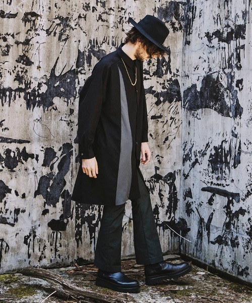 NO ID.（ノーアイディ）の「mp9133-フレアパンツ（スラックス・メンズ・グリーン/パープル/ブラック・2/1/3）」の18枚目の写真