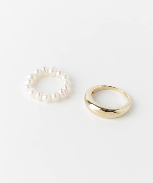 SMELLY（スメリー）の「2セットリング（リング・レディース・ゴールド系その他・-）」の2枚目の写真