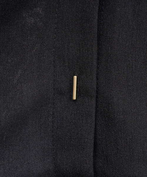 natural couture(ナチュラルクチュール)の「バー釦袖タックブラウス(シャツ/ブラウス・レディース・ブラック/サックスブルー/モカ/ストライプ/ライトベージュ/ピンク・FREE)」の15枚目の写真