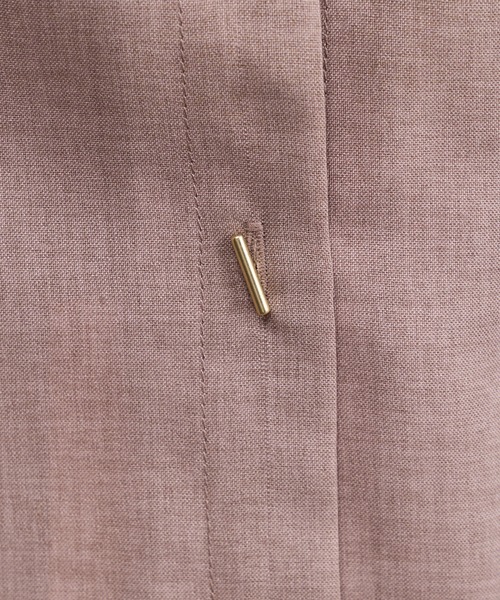 natural couture(ナチュラルクチュール)の「バー釦袖タックブラウス(シャツ/ブラウス・レディース・ブラック/サックスブルー/モカ/ストライプ/ライトベージュ/ピンク・FREE)」の7枚目の写真