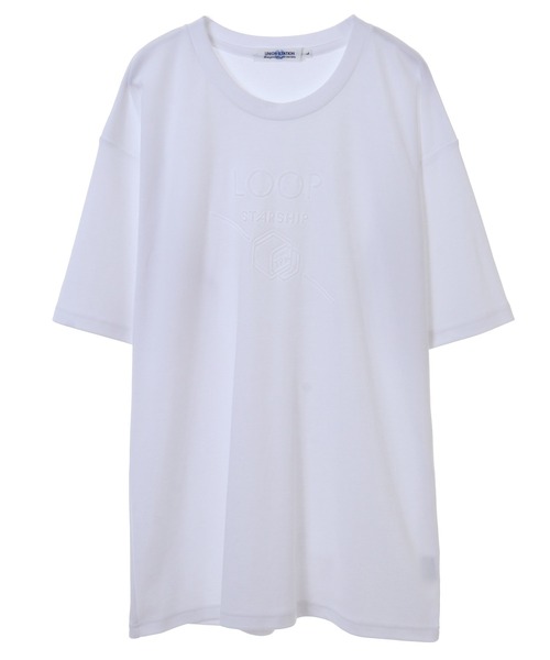 UNION STATION（ユニオンステーション）の「エンボスプリントTシャツ（Tシャツ/カットソー・メンズ・ホワイト/ブラック・M/LL/L）」の5枚目の写真