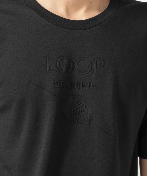 UNION STATION（ユニオンステーション）の「エンボスプリントTシャツ（Tシャツ/カットソー・メンズ・ホワイト/ブラック・M/LL/L）」の11枚目の写真