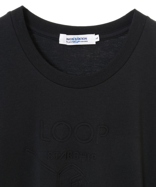 UNION STATION（ユニオンステーション）の「エンボスプリントTシャツ（Tシャツ/カットソー・メンズ・ホワイト/ブラック・M/LL/L）」の8枚目の写真