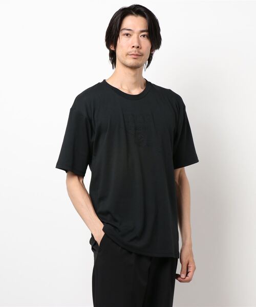 UNION STATION（ユニオンステーション）の「エンボスプリントTシャツ（Tシャツ/カットソー・メンズ・ホワイト/ブラック・M/LL/L）」の13枚目の写真