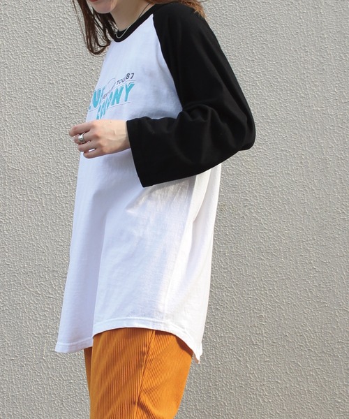 GOOD ROCK SPEED（グッドロックスピード）の「ツアーバックプリント ラグランTシャツ（Tシャツ/カットソー・レディース・ホワイト・FREE）」の2枚目の写真