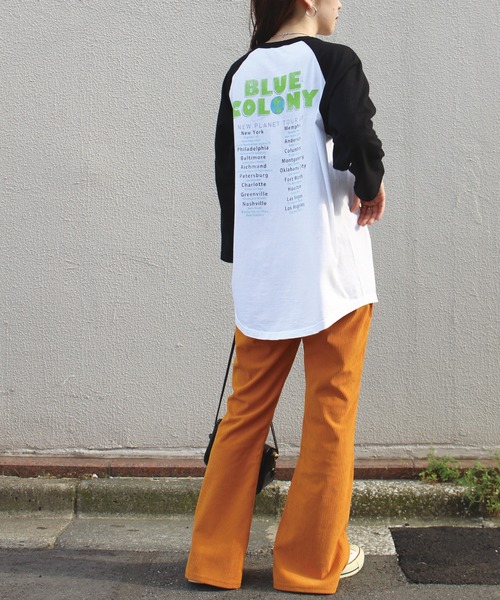 GOOD ROCK SPEED（グッドロックスピード）の「ツアーバックプリント ラグランTシャツ（Tシャツ/カットソー・レディース・ホワイト・FREE）」の5枚目の写真