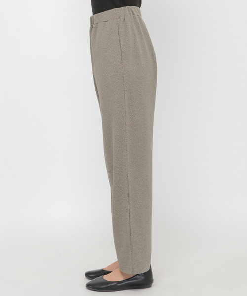 LBC(エルビーシー)の「カットジャガード柄パンツ(その他パンツ・レディース・チャコールグレー/オリーブ・M/L)」の8枚目の写真