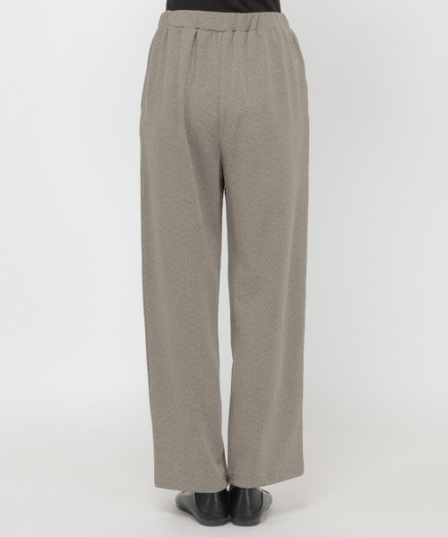 LBC(エルビーシー)の「カットジャガード柄パンツ(その他パンツ・レディース・チャコールグレー/オリーブ・M/L)」の7枚目の写真
