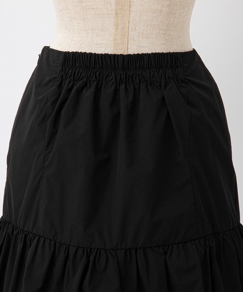 one after another NICE CLAUP(ワンアフターアナザーナイスクラップ)の「バルーンミニスカート(スカート・レディース・ブラック/アイボリー・FREE)」の18枚目の写真