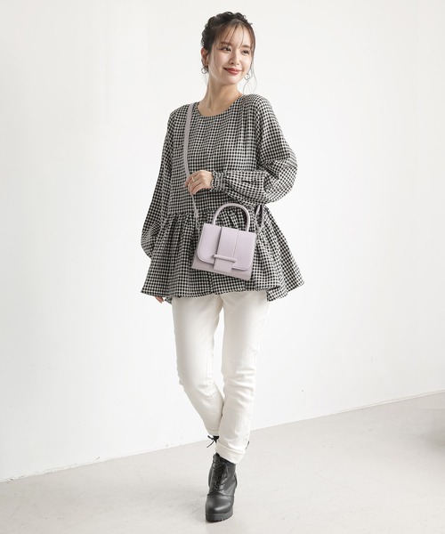 ALTROSE（アルトローズ）の「2WAYショルダーバッグ　[クレイ]（ショルダーバッグ・レディース・グレー/グリーン/ブラック/アイボリー/マスタード/パープル・FREE）」の15枚目の写真