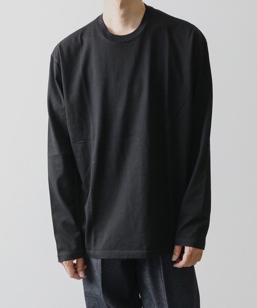 KAZUYUKI KUMAGAI ATTACHMENT(カズユキクマガイアタッチメント)の「COTTON JERSEY CREWNECK T-SHIRT(Tシャツ/カットソー・メンズ・ブラック/ブラウン/ホワイト/ピンク系その他・1/2/3)」の3枚目の写真