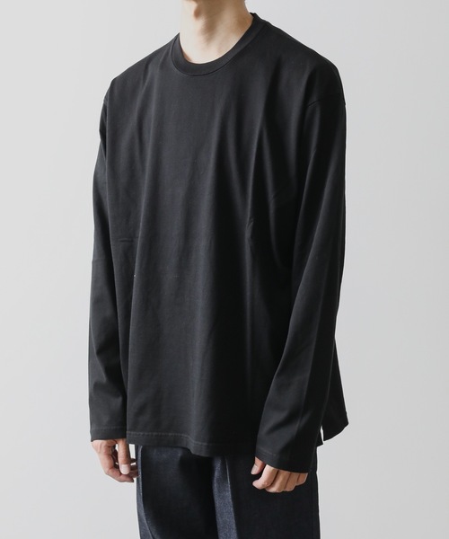 KAZUYUKI KUMAGAI ATTACHMENT(カズユキクマガイアタッチメント)の「COTTON JERSEY CREWNECK T-SHIRT(Tシャツ/カットソー・メンズ・ブラック/ブラウン/ホワイト/ピンク系その他・1/2/3)」の6枚目の写真