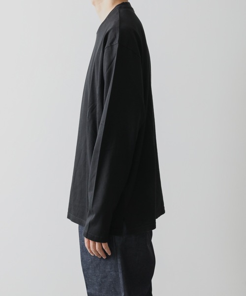 KAZUYUKI KUMAGAI ATTACHMENT(カズユキクマガイアタッチメント)の「COTTON JERSEY CREWNECK T-SHIRT(Tシャツ/カットソー・メンズ・ブラック/ブラウン/ホワイト/ピンク系その他・1/2/3)」の7枚目の写真