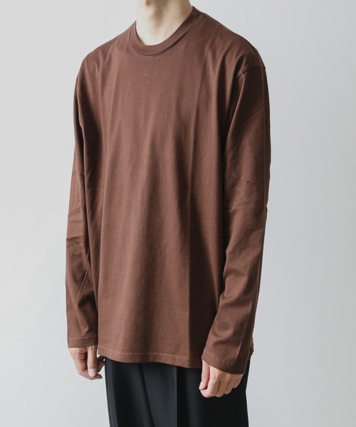 KAZUYUKI KUMAGAI ATTACHMENT(カズユキクマガイアタッチメント)の「COTTON JERSEY CREWNECK T-SHIRT(Tシャツ/カットソー・メンズ・ブラック/ブラウン/ホワイト/ピンク系その他・1/2/3)」の11枚目の写真