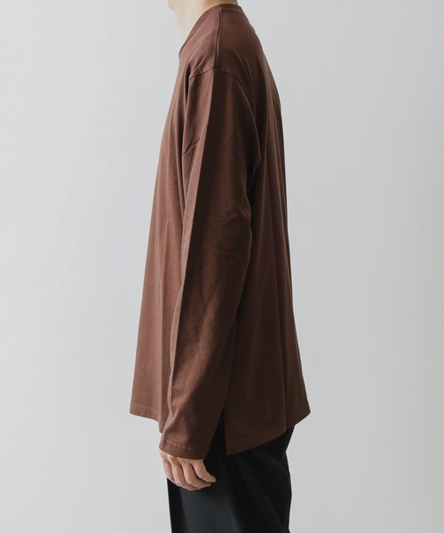 KAZUYUKI KUMAGAI ATTACHMENT(カズユキクマガイアタッチメント)の「COTTON JERSEY CREWNECK T-SHIRT(Tシャツ/カットソー・メンズ・ブラック/ブラウン/ホワイト/ピンク系その他・1/2/3)」の12枚目の写真