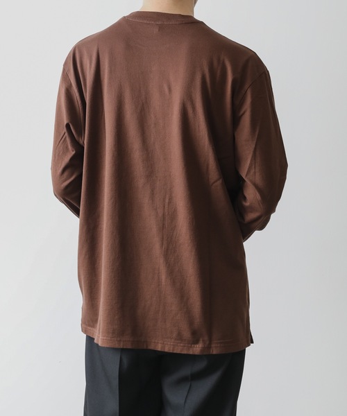 KAZUYUKI KUMAGAI ATTACHMENT(カズユキクマガイアタッチメント)の「COTTON JERSEY CREWNECK T-SHIRT(Tシャツ/カットソー・メンズ・ブラック/ブラウン/ホワイト/ピンク系その他・1/2/3)」の13枚目の写真