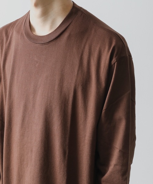 KAZUYUKI KUMAGAI ATTACHMENT(カズユキクマガイアタッチメント)の「COTTON JERSEY CREWNECK T-SHIRT(Tシャツ/カットソー・メンズ・ブラック/ブラウン/ホワイト/ピンク系その他・1/2/3)」の14枚目の写真