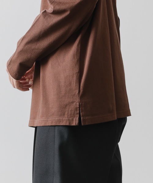 KAZUYUKI KUMAGAI ATTACHMENT(カズユキクマガイアタッチメント)の「COTTON JERSEY CREWNECK T-SHIRT(Tシャツ/カットソー・メンズ・ブラック/ブラウン/ホワイト/ピンク系その他・1/2/3)」の15枚目の写真