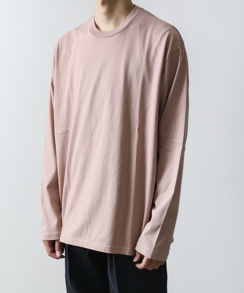 KAZUYUKI KUMAGAI ATTACHMENT(カズユキクマガイアタッチメント)の「COTTON JERSEY CREWNECK T-SHIRT(Tシャツ/カットソー・メンズ・ブラック/ブラウン/ホワイト/ピンク系その他・1/2/3)」の18枚目の写真
