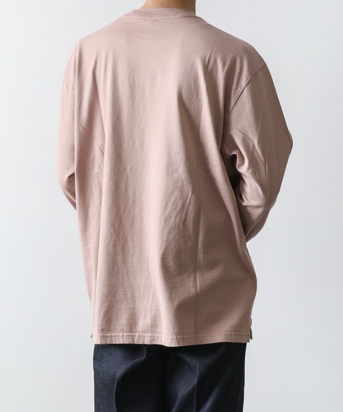 KAZUYUKI KUMAGAI ATTACHMENT(カズユキクマガイアタッチメント)の「COTTON JERSEY CREWNECK T-SHIRT(Tシャツ/カットソー・メンズ・ブラック/ブラウン/ホワイト/ピンク系その他・1/2/3)」の20枚目の写真