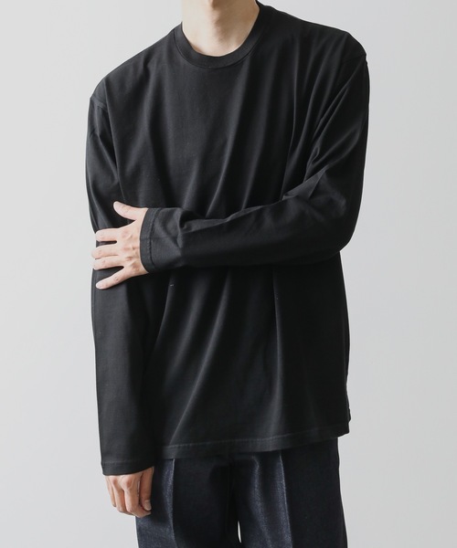 KAZUYUKI KUMAGAI ATTACHMENT(カズユキクマガイアタッチメント)の「COTTON JERSEY CREWNECK T-SHIRT(Tシャツ/カットソー・メンズ・ブラック/ブラウン/ホワイト/ピンク系その他・1/2/3)」の5枚目の写真