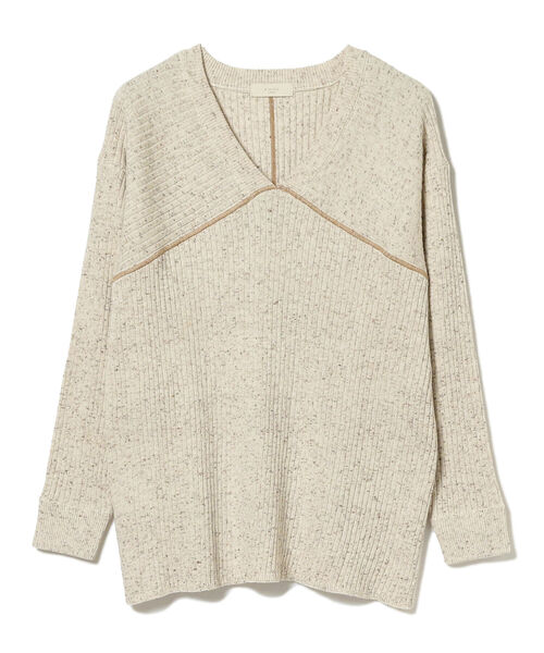 B:MING by BEAMS(ビーミングバイビームス)の「B:MING by BEAMS / ネップ リブ Vネック プルオーバー(ニット/セーター・レディース・チャコールグレー/ベージュ/ナチュラル・ONE SIZE)」の15枚目の写真