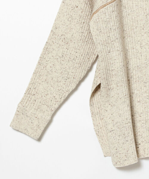 B:MING by BEAMS(ビーミングバイビームス)の「B:MING by BEAMS / ネップ リブ Vネック プルオーバー(ニット/セーター・レディース・チャコールグレー/ベージュ/ナチュラル・ONE SIZE)」の17枚目の写真