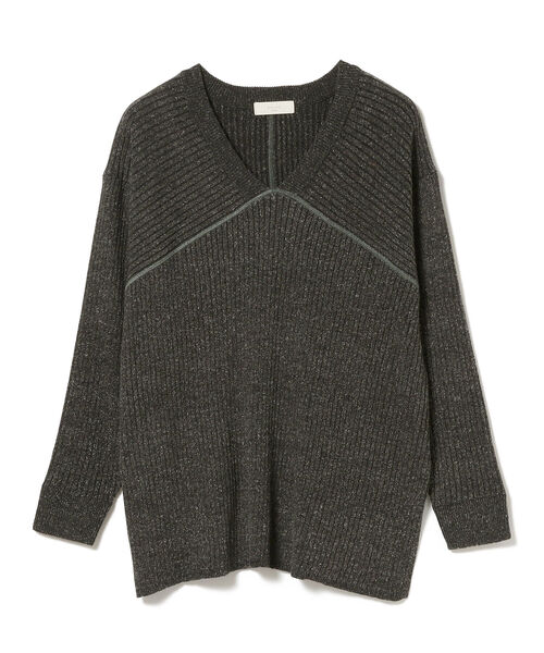 B:MING by BEAMS(ビーミングバイビームス)の「B:MING by BEAMS / ネップ リブ Vネック プルオーバー(ニット/セーター・レディース・チャコールグレー/ベージュ/ナチュラル・ONE SIZE)」の19枚目の写真