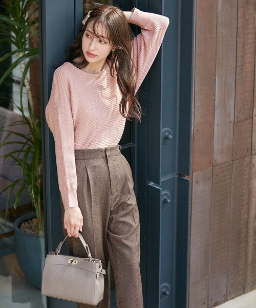 ANY SIS(エニィスィス)の「【洗える】サイドポイント テーパードパンツ(その他パンツ・レディース・ダークブラウン系6/ブラック系6・4)」の13枚目の写真