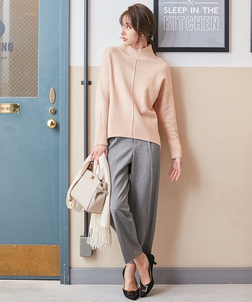 ANY SIS(エニィスィス)の「【洗える】サイドポイント テーパードパンツ(その他パンツ・レディース・ダークブラウン系6/ブラック系6・4)」の11枚目の写真