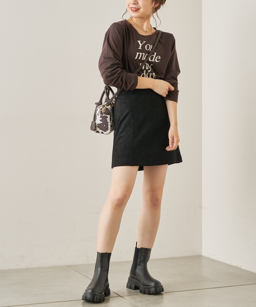 Chico（チコ）の「フロッキーロゴロンT（Tシャツ/カットソー・レディース・ブラウン/ブラック/ライトベージュ/ホワイト・FREE）」の17枚目の写真