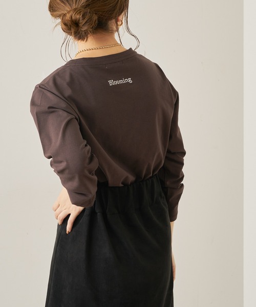 Chico（チコ）の「フロッキーロゴロンT（Tシャツ/カットソー・レディース・ブラウン/ブラック/ライトベージュ/ホワイト・FREE）」の22枚目の写真