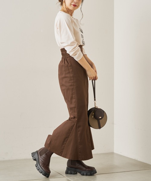 Chico（チコ）の「フロッキーロゴロンT（Tシャツ/カットソー・レディース・ブラウン/ブラック/ライトベージュ/ホワイト・FREE）」の6枚目の写真