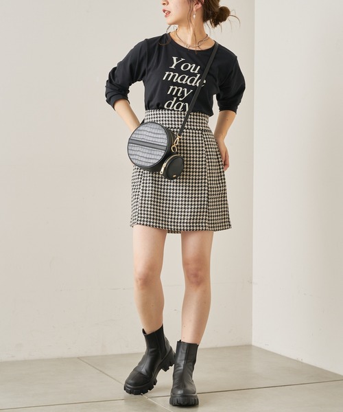 Chico（チコ）の「フロッキーロゴロンT（Tシャツ/カットソー・レディース・ブラウン/ブラック/ライトベージュ/ホワイト・FREE）」の11枚目の写真