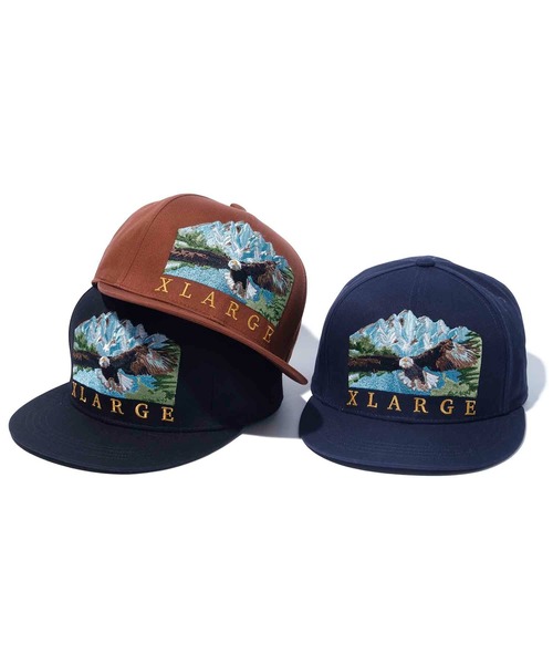 XLARGE（エクストララージ）の「LAKE CAP（キャップ・メンズ・ブラック/ネイビー/ブラウン・ONE SIZE）」の4枚目の写真
