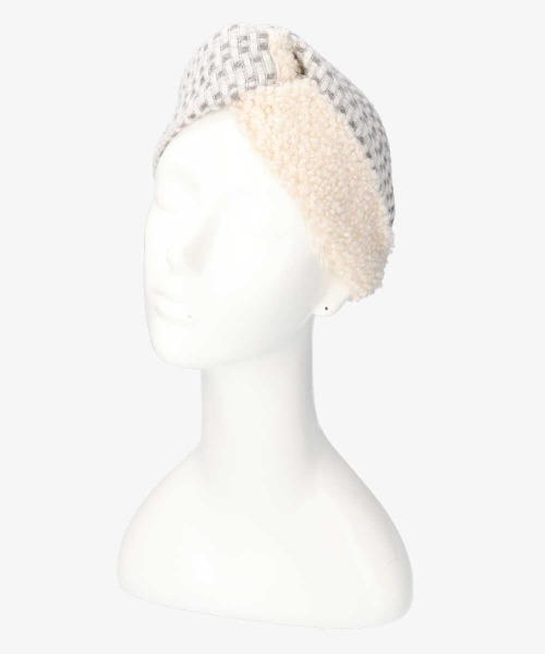 arth（アース）の「arth Loop Boa Headband（ヘアバンド・レディース・オレンジ/ライトグレー・FREE）」の2枚目の写真