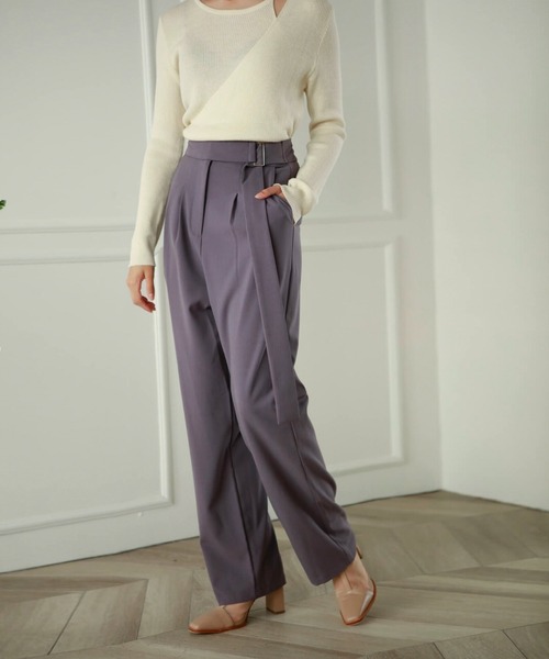 Leja(レジャ)の「【ELCY】2021AW新色カシュクールスリットリブニットトップス(ニット/セーター・レディース・ホワイト/ブラック/ブラウン/ベージュ/グリーン/ライトグリーン/ピンク・FREE)」の10枚目の写真