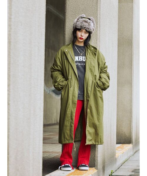 jouetie（ジュエティ）の「ニットドッキングカレッジプルオーバー【スウェット/トレーナー】（スウェット・レディース・ブラック/ネイビー/アイボリー/ボルドー・MEDIUM）」の6枚目の写真