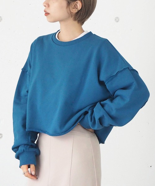 フィリップリム スウェット地 ショート丈トップス フィリップリム スウェット地 ショート丈トップス