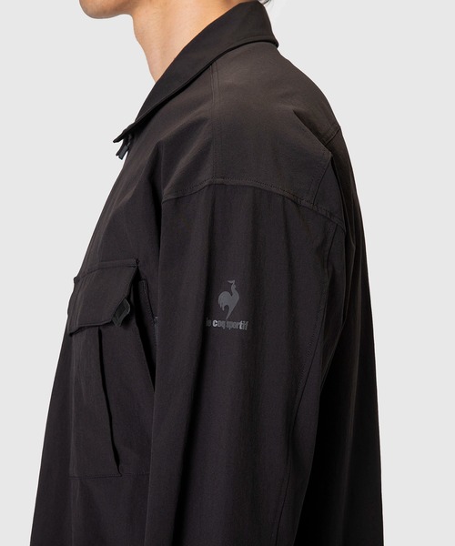 le coq sportif（ルコックスポルティフ）の「スポーツ メンズ ロングスリーブCORDURAウーブンジップシャツ カジュアル トレーニングウェア スポーツウェア（シャツ/ブラウス・メンズ・ブラック/ブロンズ/ネイビー・L/M/XL）」の21枚目の写真