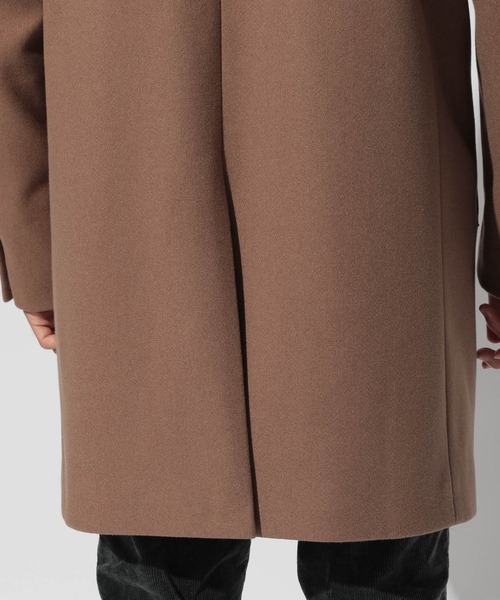 BAYFLOW（ベイフロー）の「ウーリーテックチェスターコート（チェスターコート・メンズ・ダークブラウン/ネイビー・SMALL/MEDIUM/LARGE）」の17枚目の写真