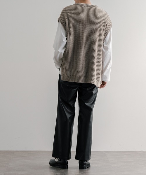 Julius シンセティックレザーパンツ ハイパーストレッチスキニー】シンセティックレザーパンツ