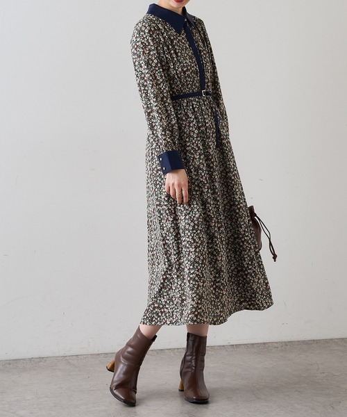 Web限定 配色襟付きレトロワンピース ワンピース Natural Couture ナチュラルクチュール のファッション通販 Zozotown