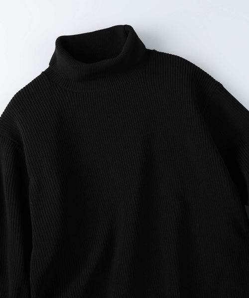 BACK NUMBER(バックナンバー)の「【BACK NUMBER】畦編みタートルニット(ニット/セーター・メンズ・ブラウン/ブラック/オフホワイト・L/XL/S/M)」の14枚目の写真